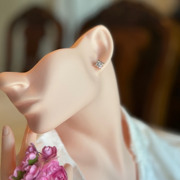 Radiant Gold Tone Earrings - Picture 5 of 7